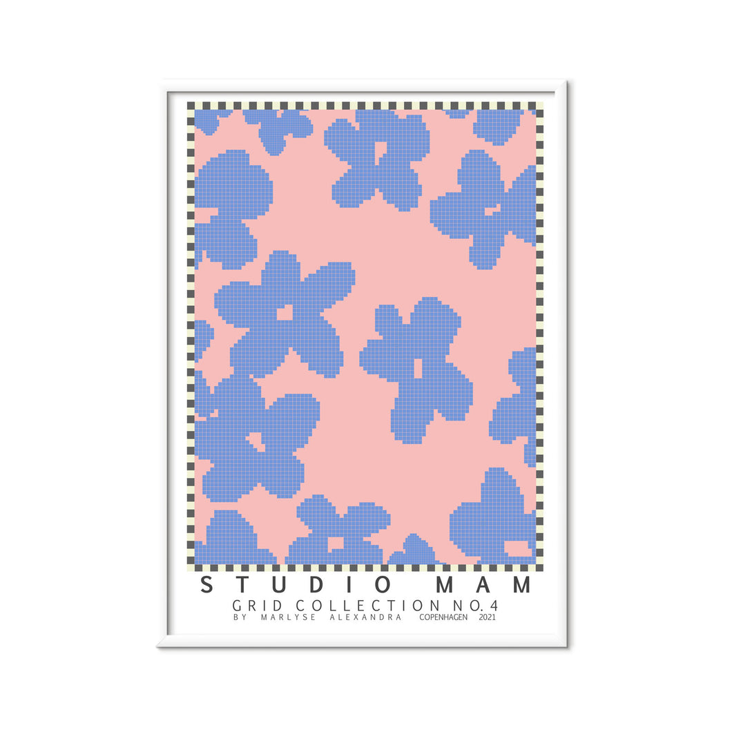 Grid Collection no.4 Cornflower